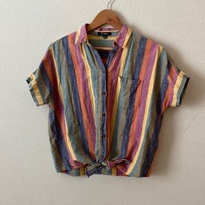 Madewell Striped Button Down Shirt